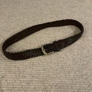 Boys Classic Leather Braided Belt